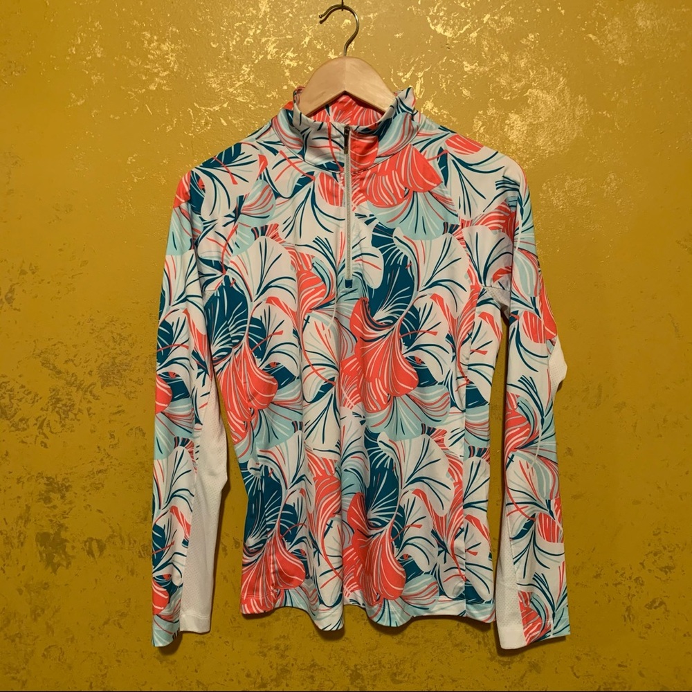 NWOT LADY HAGEN Tropical ¼-Zip Golf Pullover - Picture 6 of 10